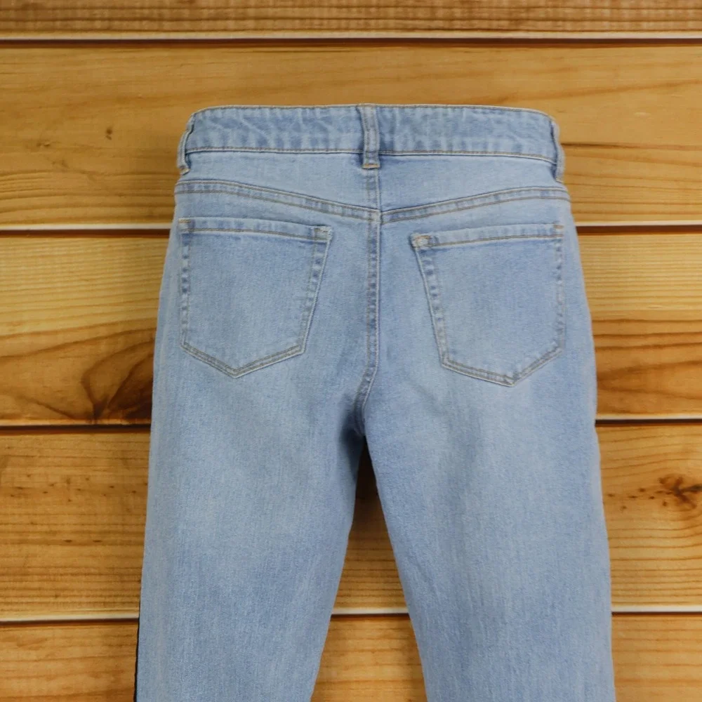 Arizona Skinny Jeans Girls Size 14 Blue‎ Cotton Blend Light Wash Mid Rise